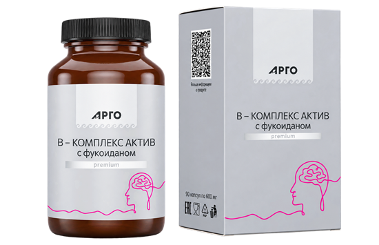 Изображение В-комплекс Актив с фукоиданом, капсулы, 90 шт